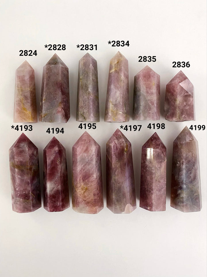 Lavender Rose Quartz Towers