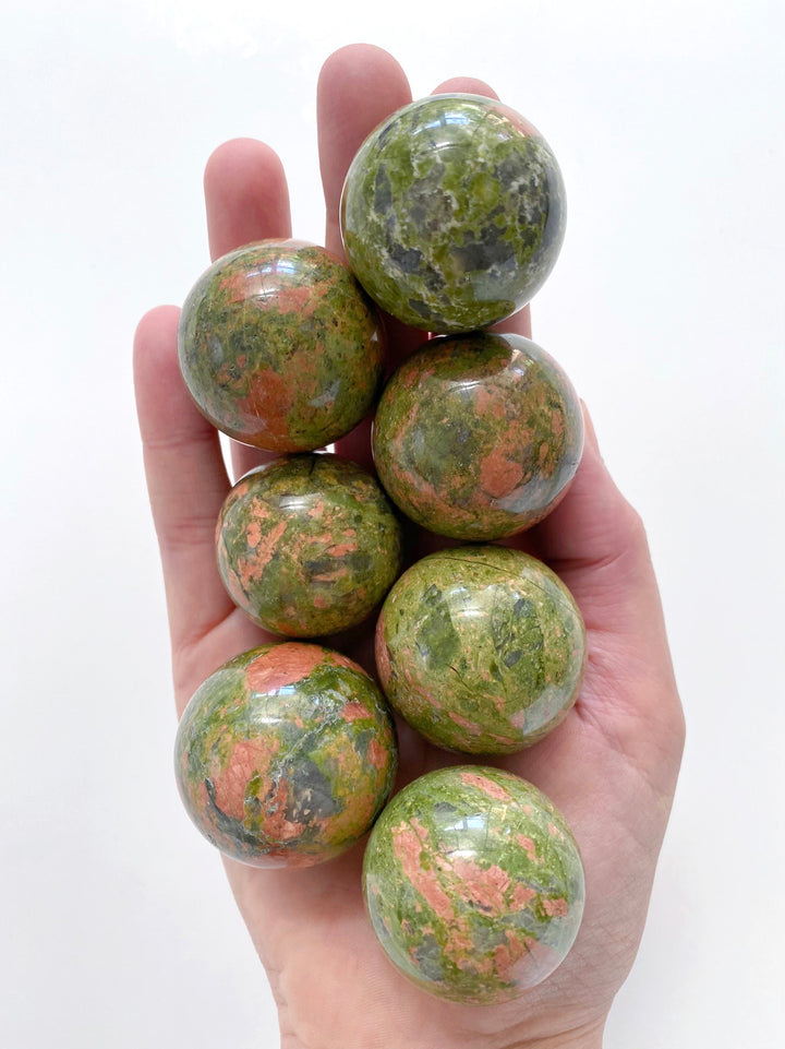 Unakite Spheres