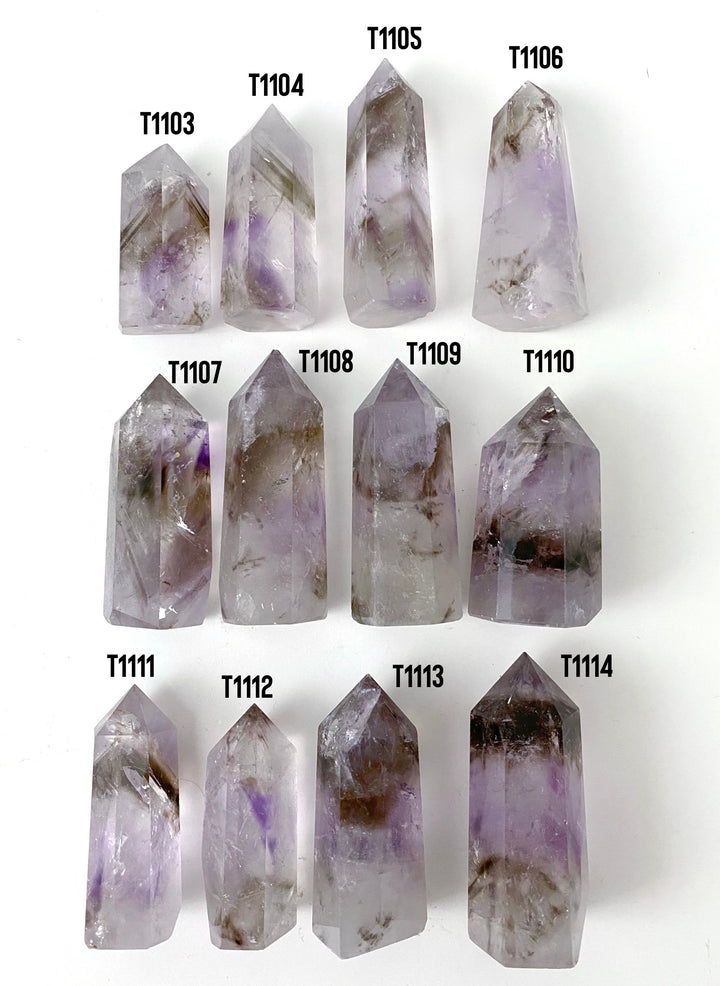 Smoky Amethyst Points