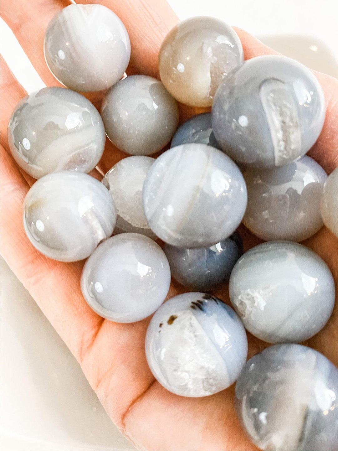 Agate Geode Mini Spheres - Uncommon Rocks