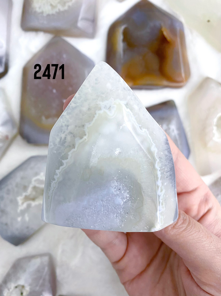 Agate Druzy Towers - Uncommon Rocks
