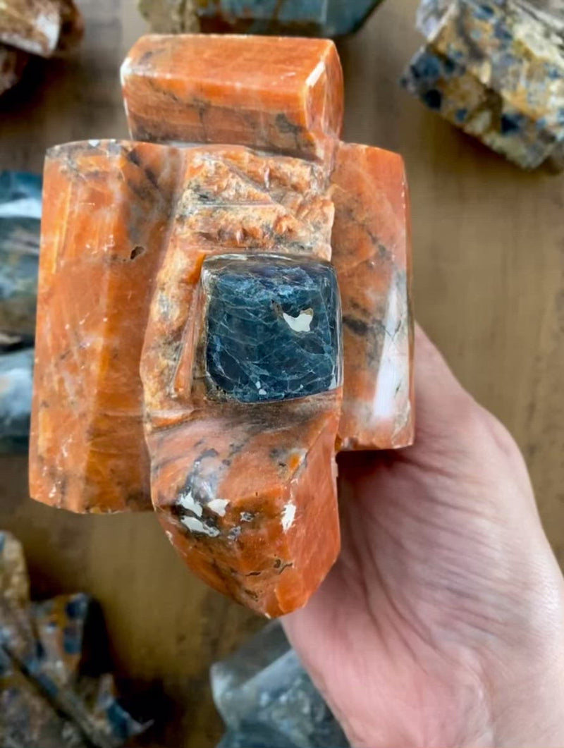 Blue Apatite in Matrix Specimens