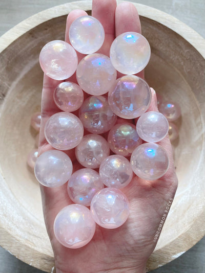 Rose Quartz Aura Spheres