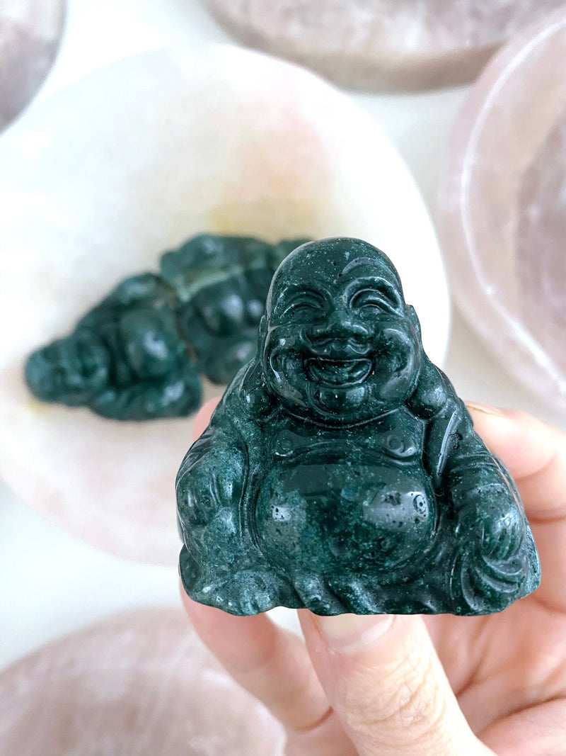 Ocean Jasper Buddha Carving