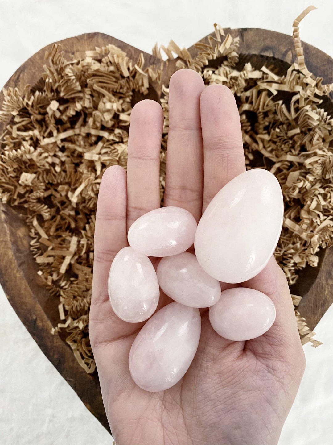 Rose Quartz Eggs - Uncommon Rocks