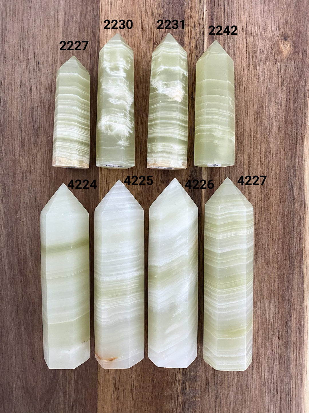 Green Banded Onyx Towers
