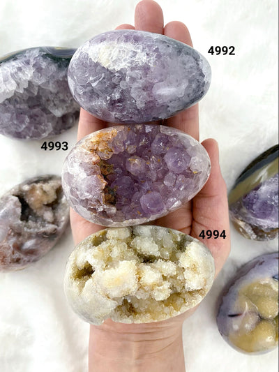 Agate Geode Druzy Eggs