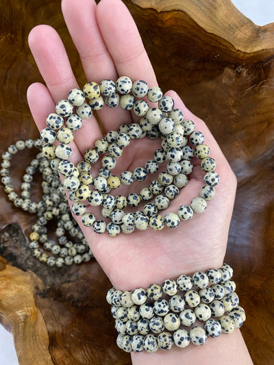 Dalmatain Stone Bead Bracelet