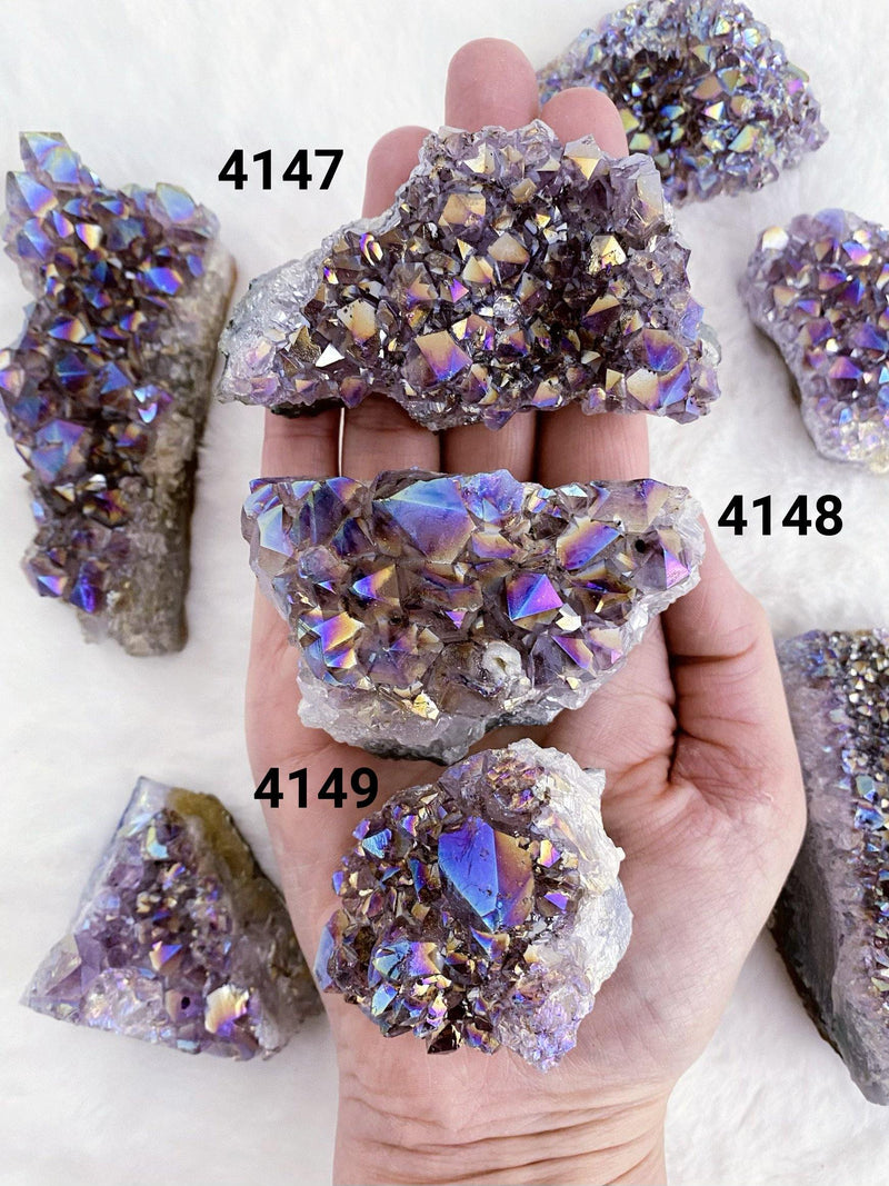 Aura Amethyst Cluster - Uncommon Rocks