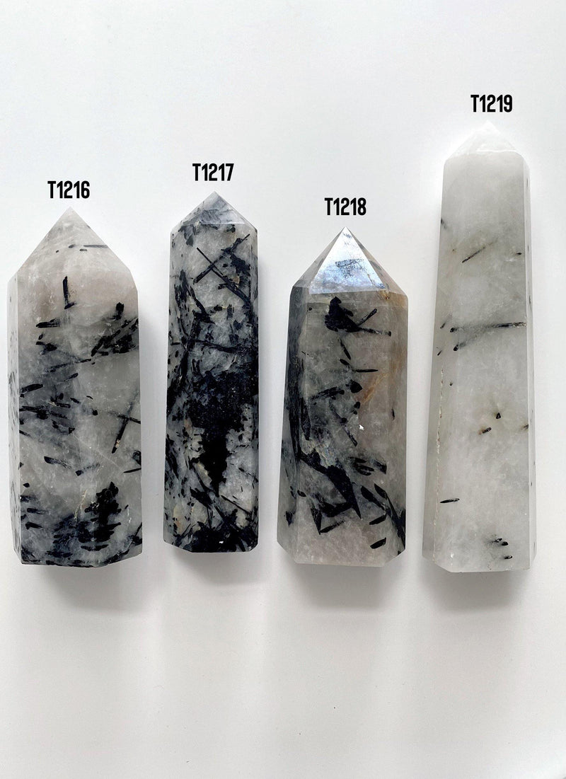 Black Tourmaline Big Towers - Uncommon Rocks