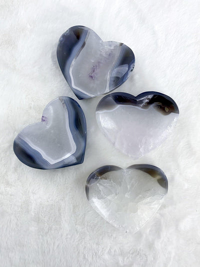 Agate Heart Bowls - Uncommon Rocks