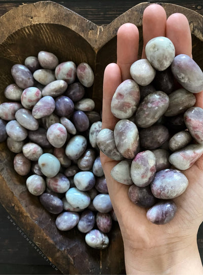 Pink Tourmaline Tumbled