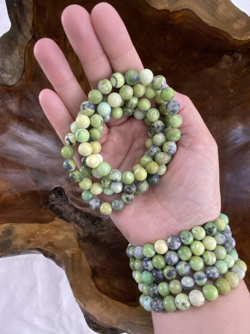 Australian Jade Bead Bracelet - Uncommon Rocks