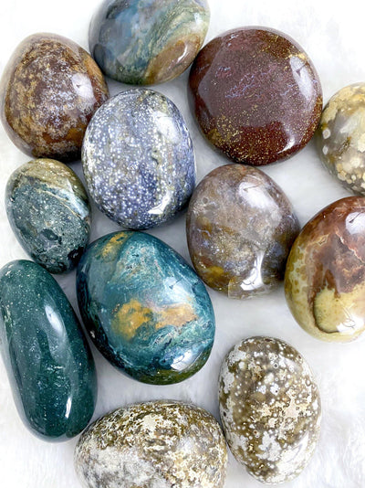 Ocean Jasper Palm Stones - Uncommon Rocks