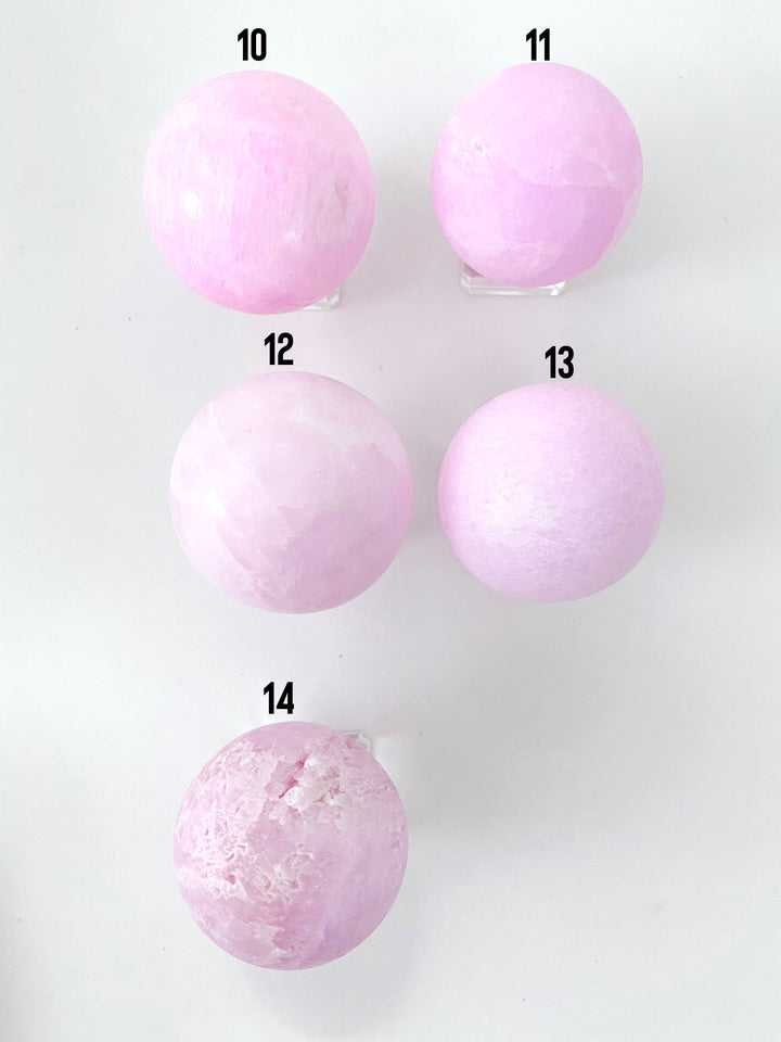 Pink Aragonite Spheres