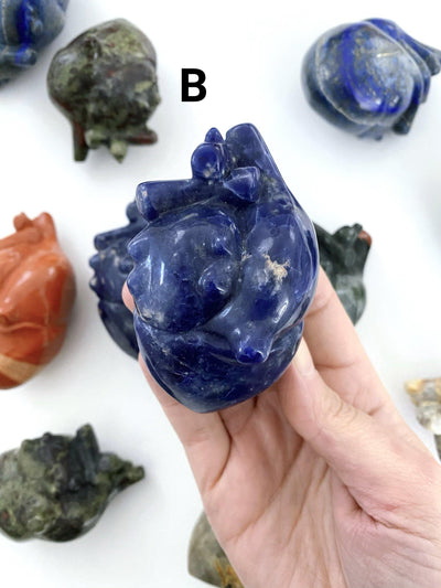 Sodalite Anatomical Heart - Uncommon Rocks