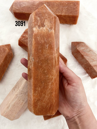 Peach Moonstone Towers - Uncommon Rocks