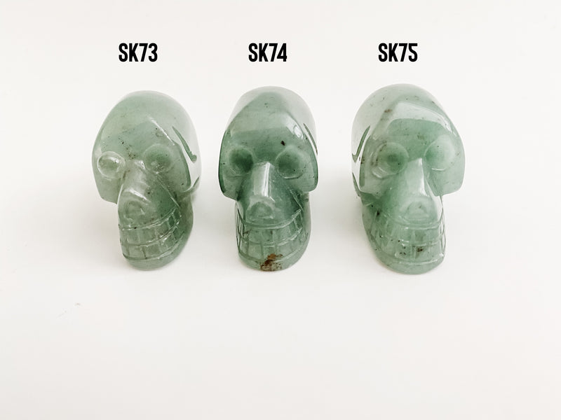 Green Aventurine mini Skulls