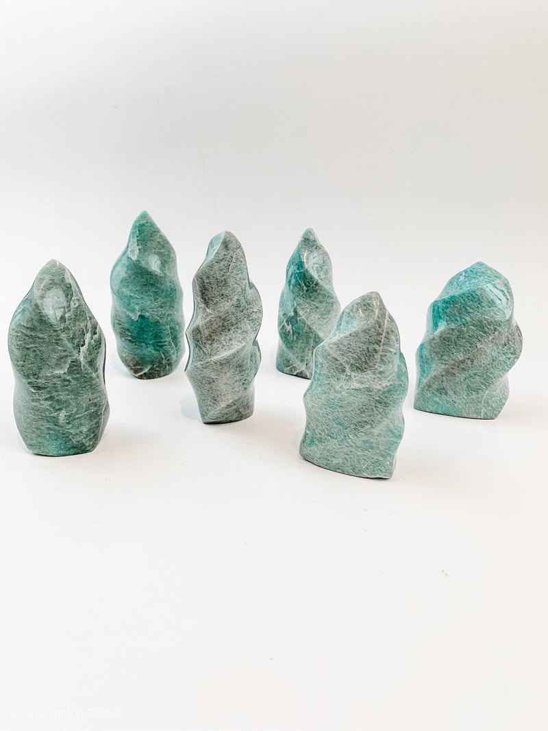 Amazonite Flames - Uncommon Rocks