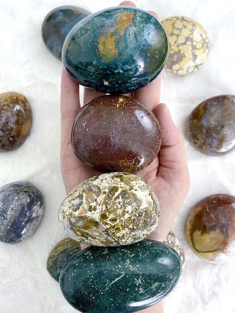 Ocean Jasper Palm Stones - Uncommon Rocks