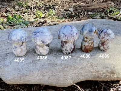 Mushrooms Carved Crystals - Uncommon Rocks