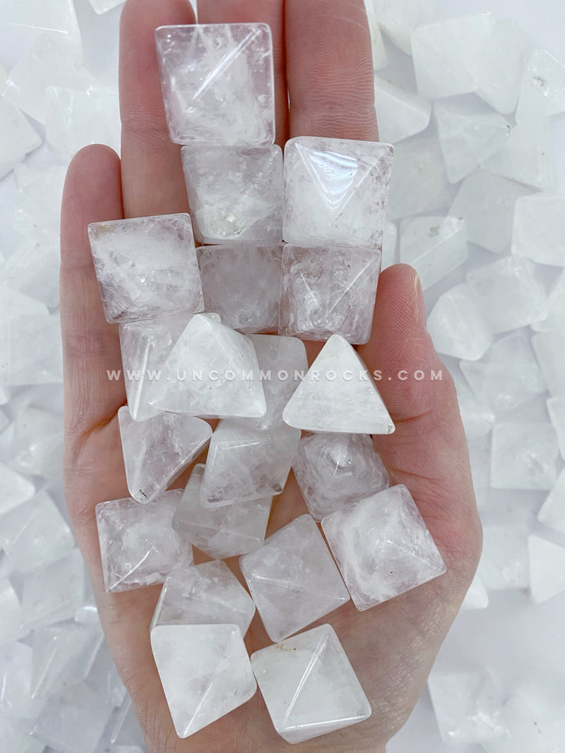 Clear Quartz Triangle Carved Crystal