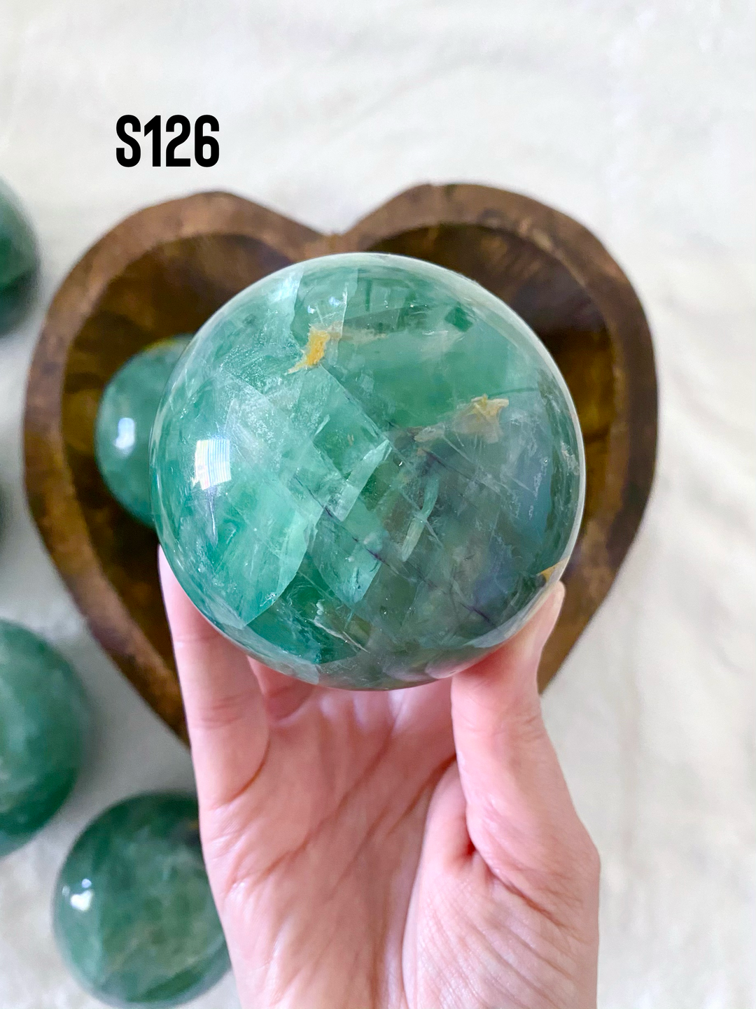 Green Fluorite Spheres - Uncommon Rocks