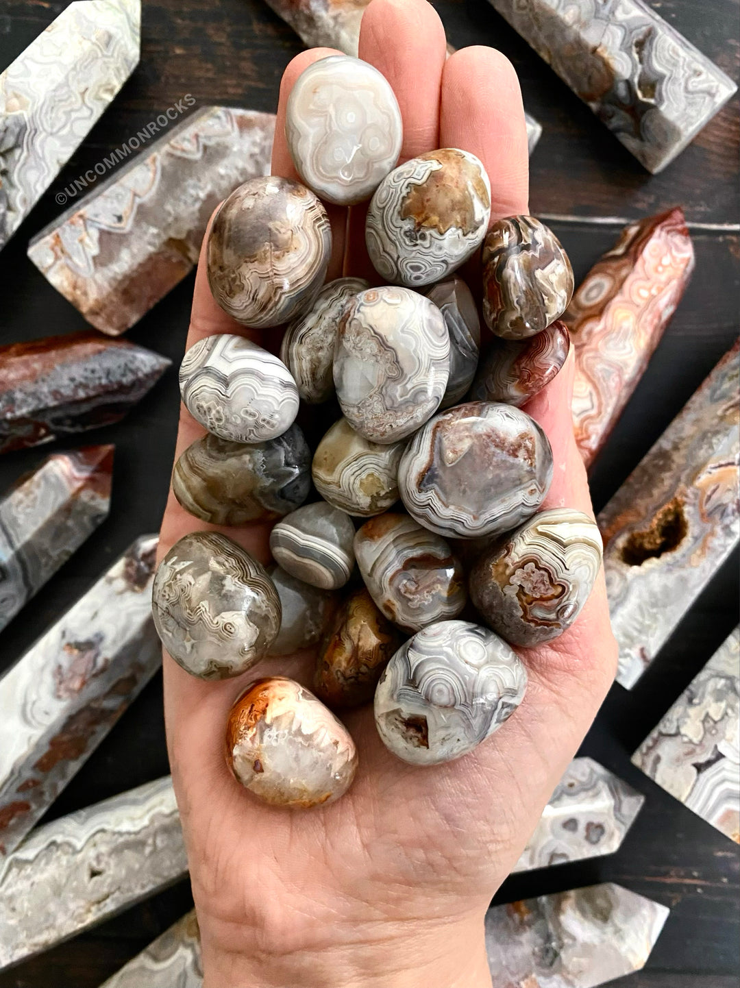 Crazy Lace Mexican Agate Tumbled