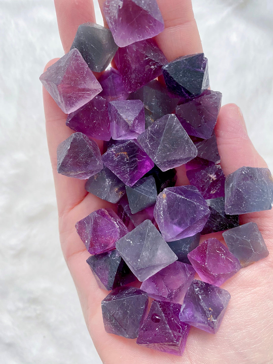 Purple Fluorite Octahedrons