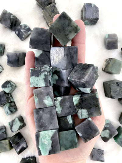 Emerald Stone Cubes - Uncommon Rocks