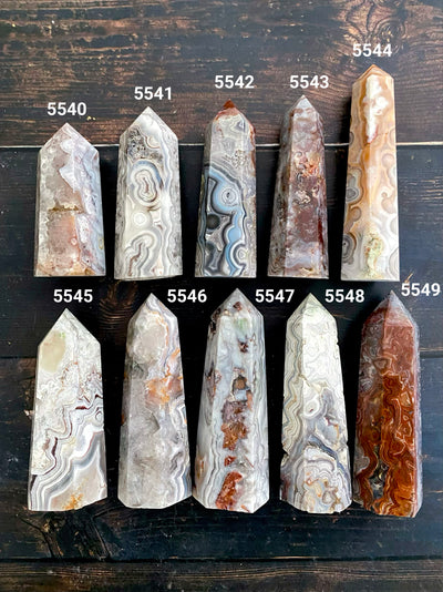 Crazy Lace Mexican Agate Towers