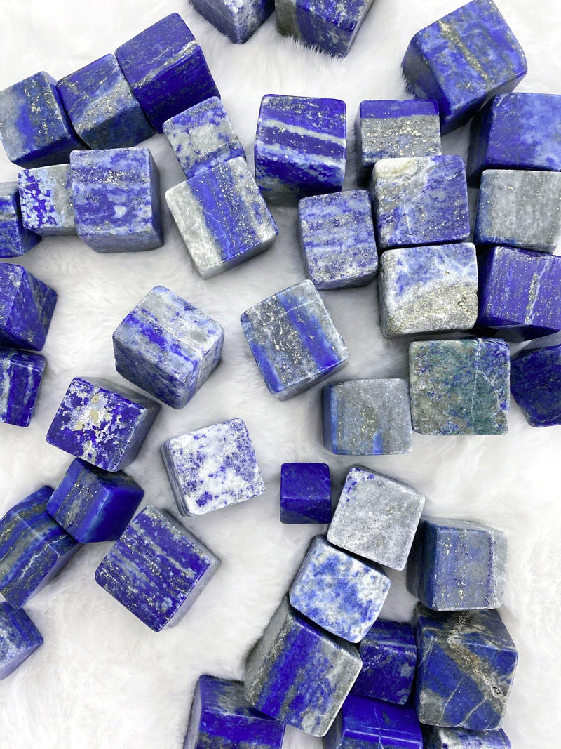 Lapis lazuli Tumbled Cubes - Uncommon Rocks