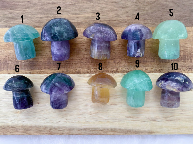 Fluorite Mushrooms