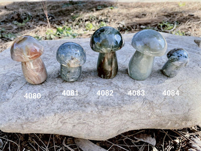 Mushrooms Carved Crystals - Uncommon Rocks
