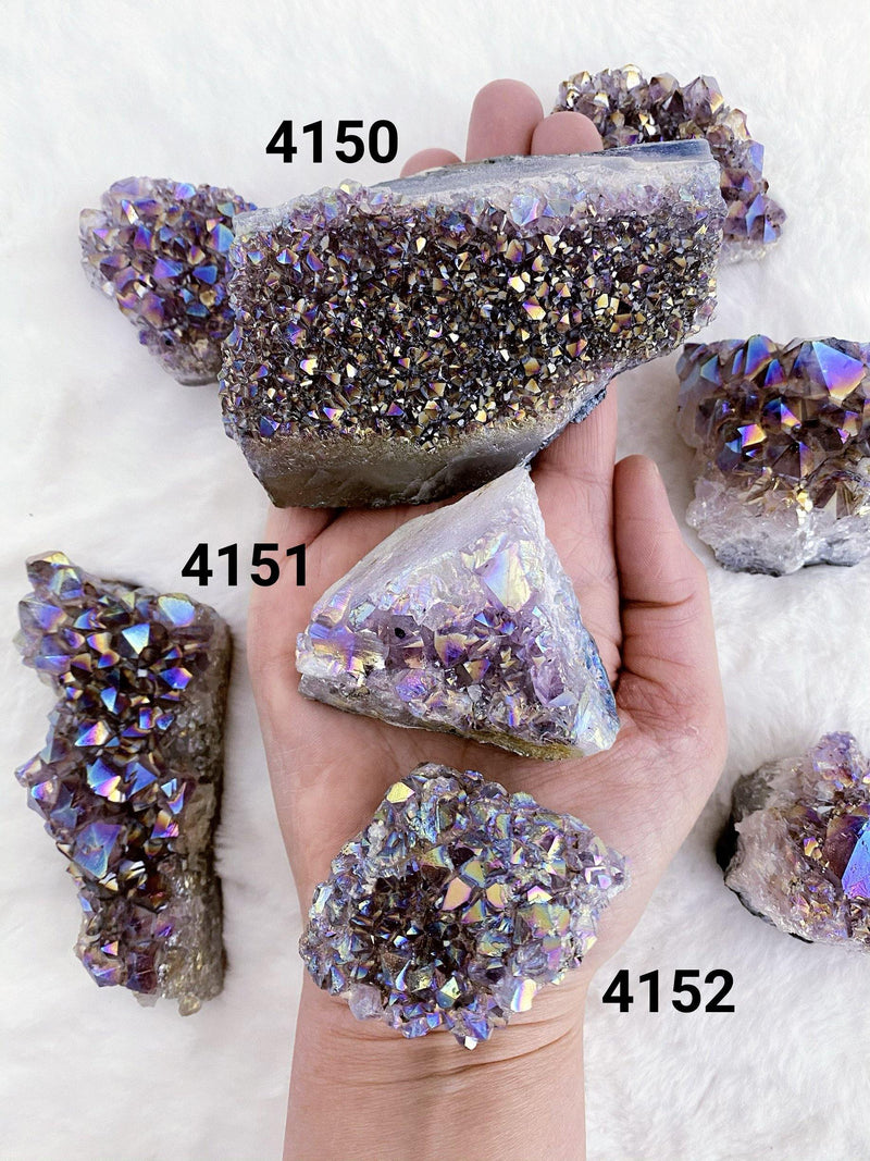 Aura Amethyst Cluster - Uncommon Rocks