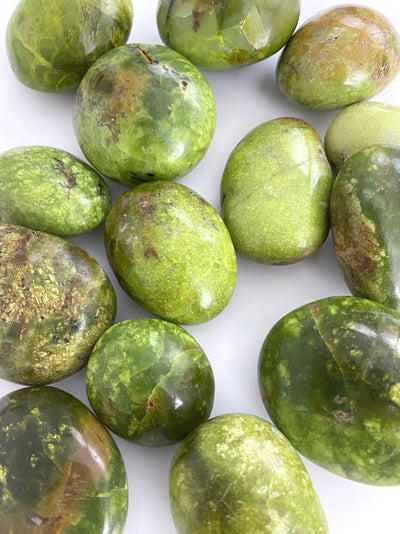 Green Opal Palm Stones