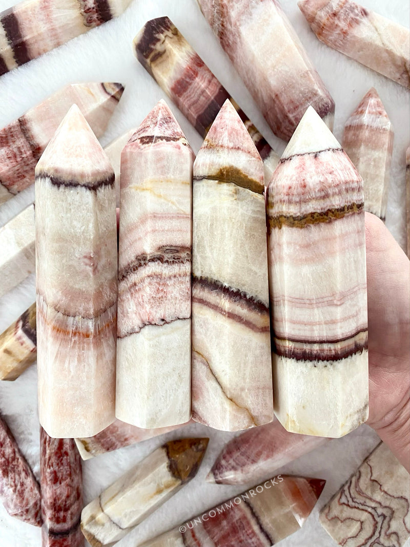 Banded Calcite Towers
